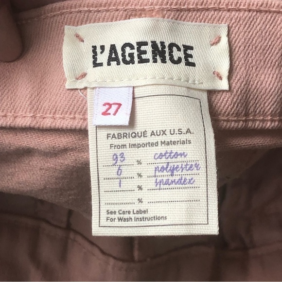 Lagence Slim High Rise Jeans Dusty Pink 27 - Picture 2 of 11